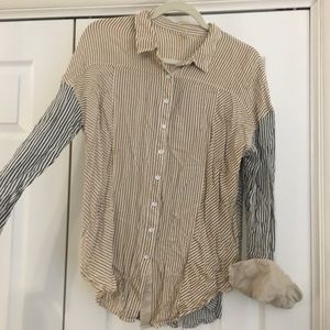 Button down free people shirt